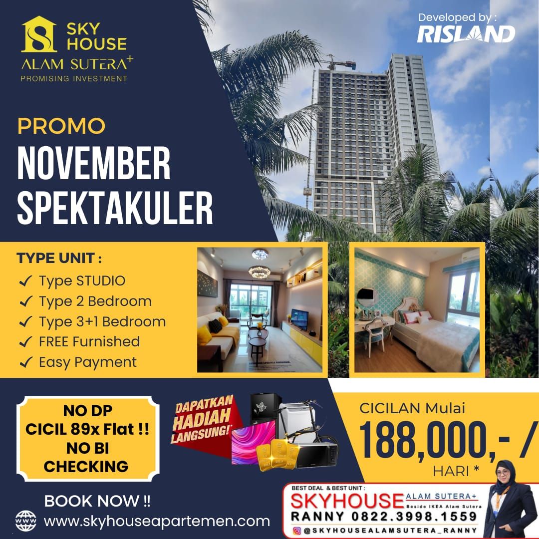 Apartemen Sky House Alam Sutera MP372