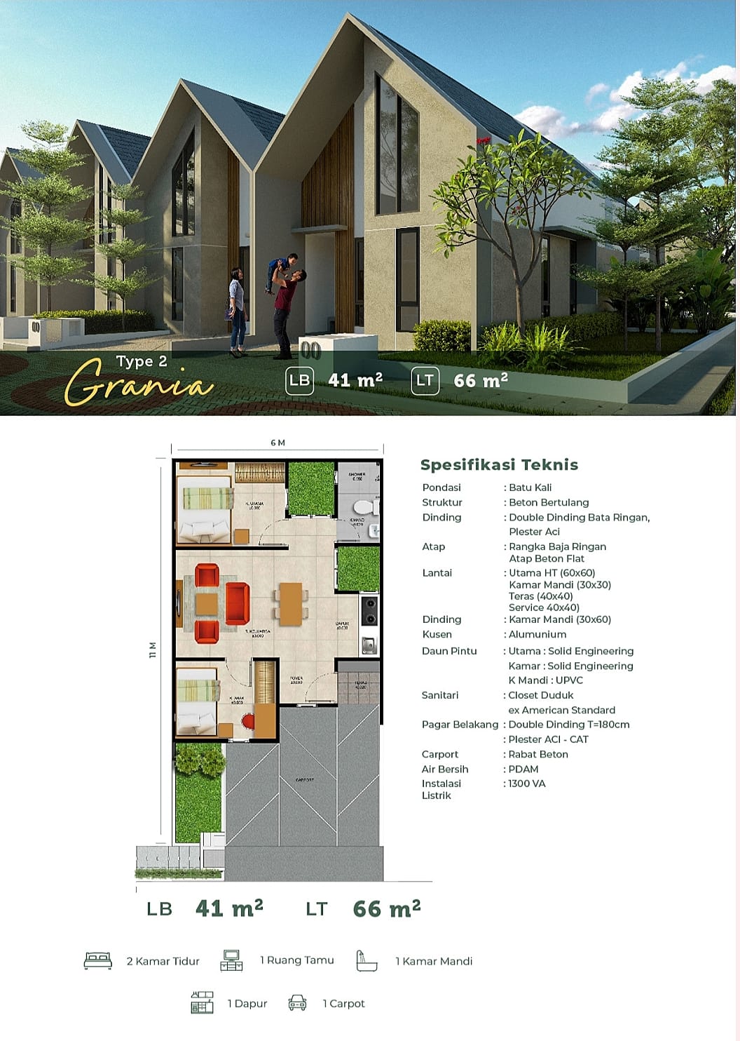 Kartika Residence type Grania