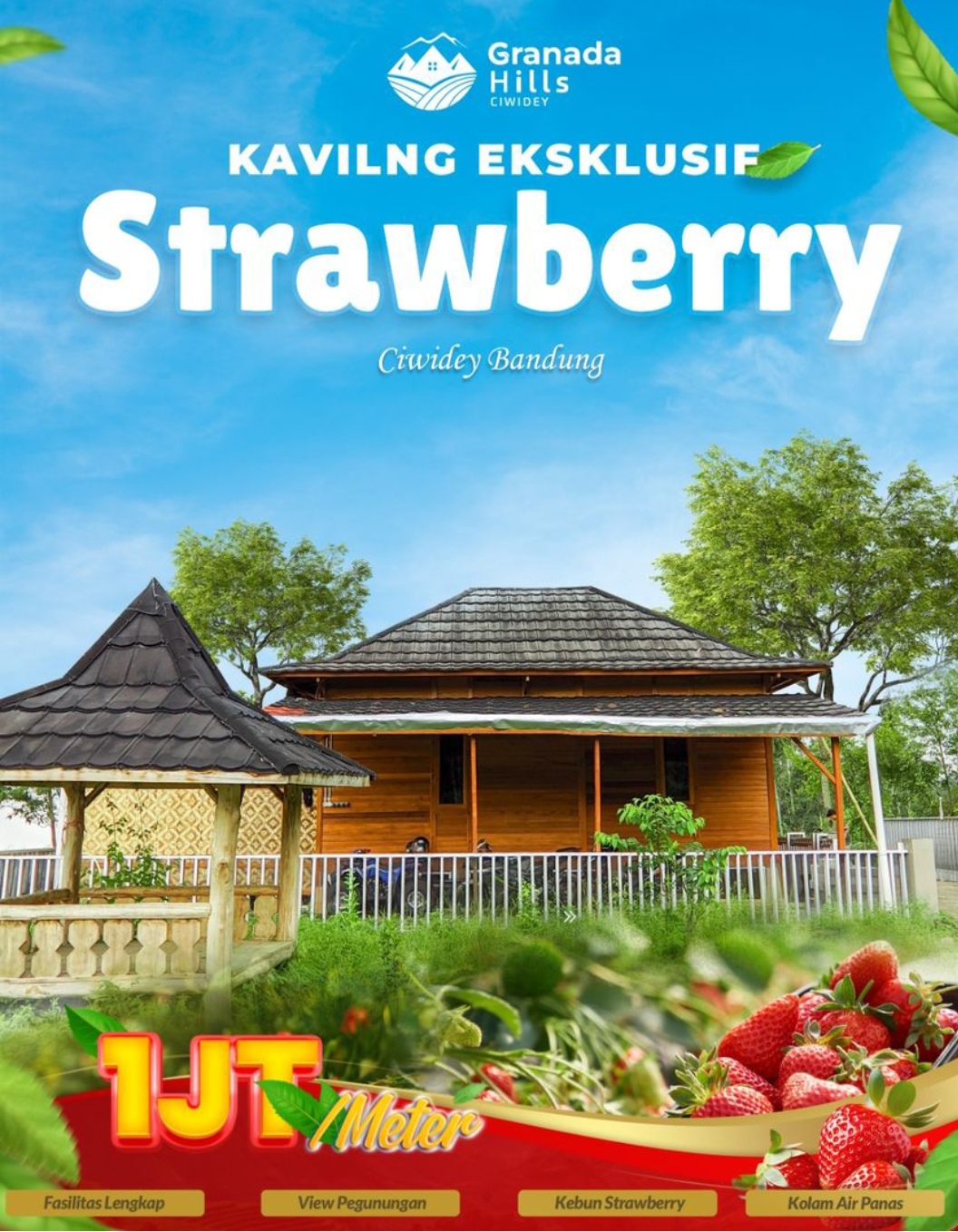 Kavling Kebun Strawbery di Jantung Wisata Ciwidey
