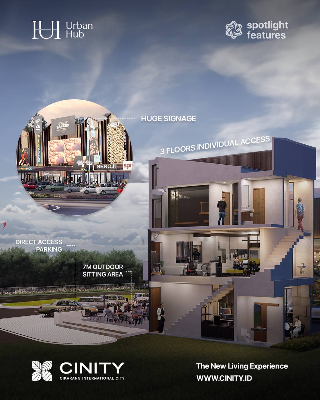 Ruko 3 Lantai lokasi strategis