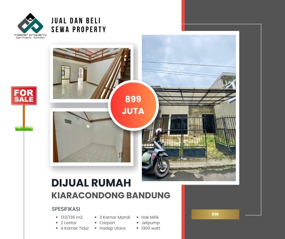 Jual cepat rumah termurah 800 jutaan di Kiaracondong Bandung