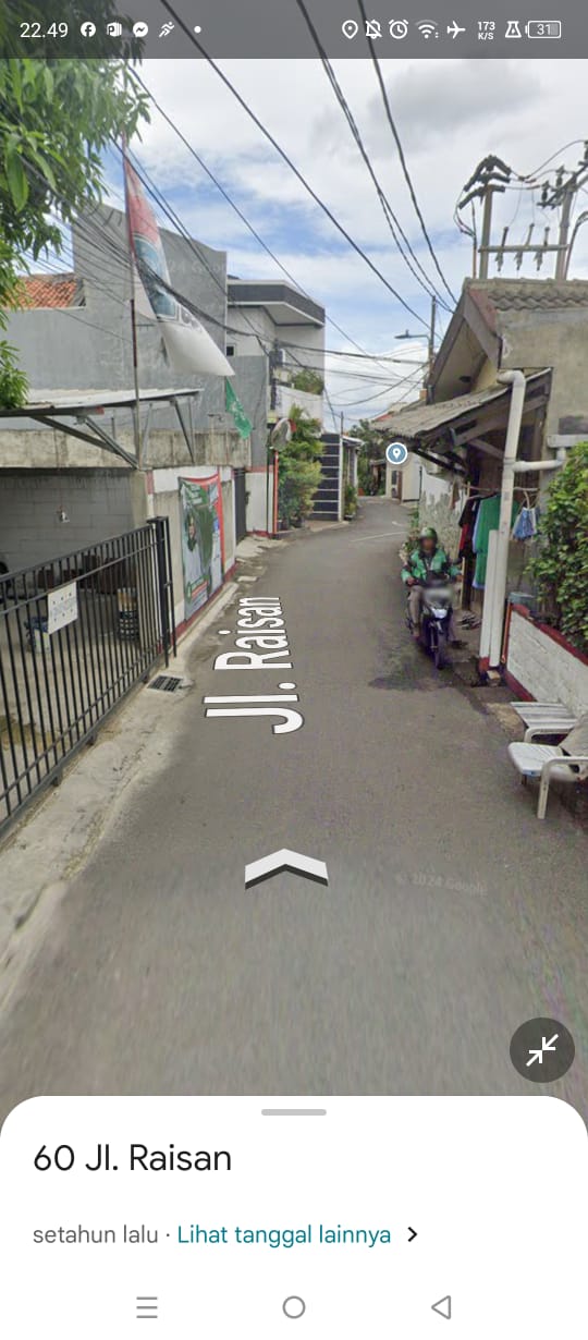 Dijual Rumah hitung harga tanah di wilayah Jagakarsa Jaksel.