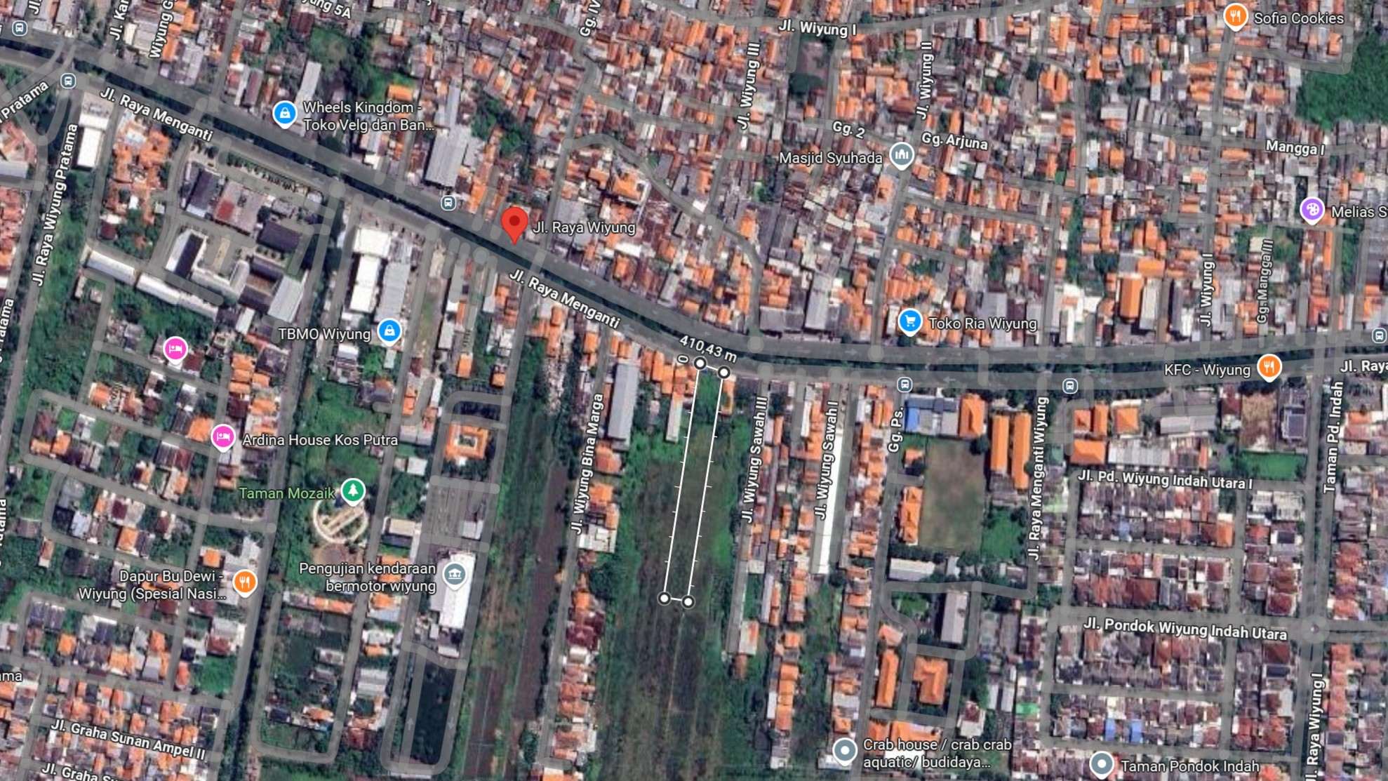 Tanah Raya Wiyung Komersial Strategis Jarang Ada Yang Dijual