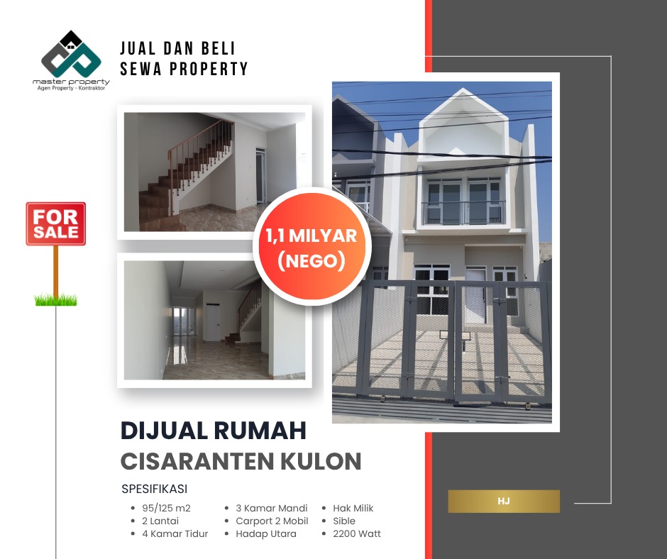 Rumah di Cisaranten Kulon 2 lantai – Harga Ekonomis Strategis