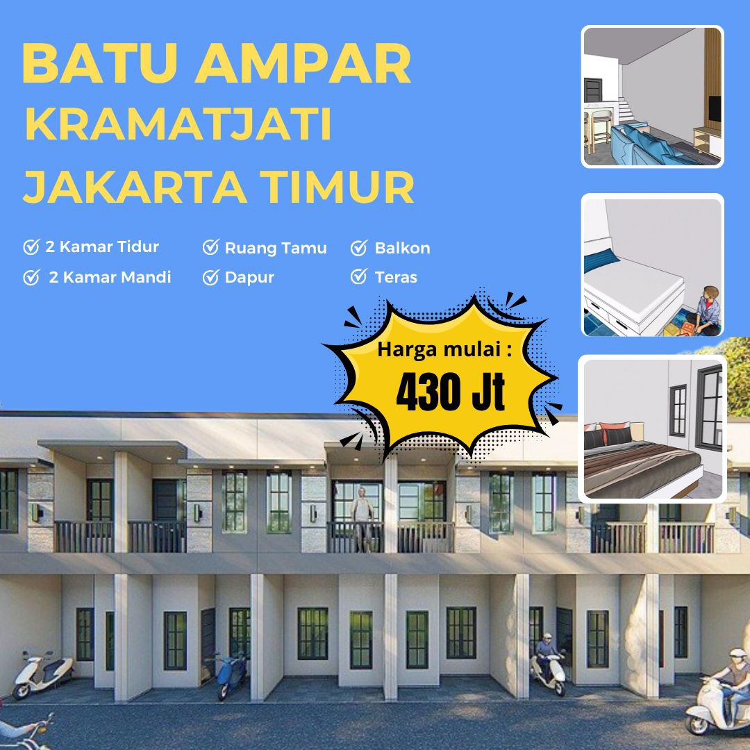 Rumah mini 2lantai Batu Ampar 2 Kramatjati Jakarta Timur