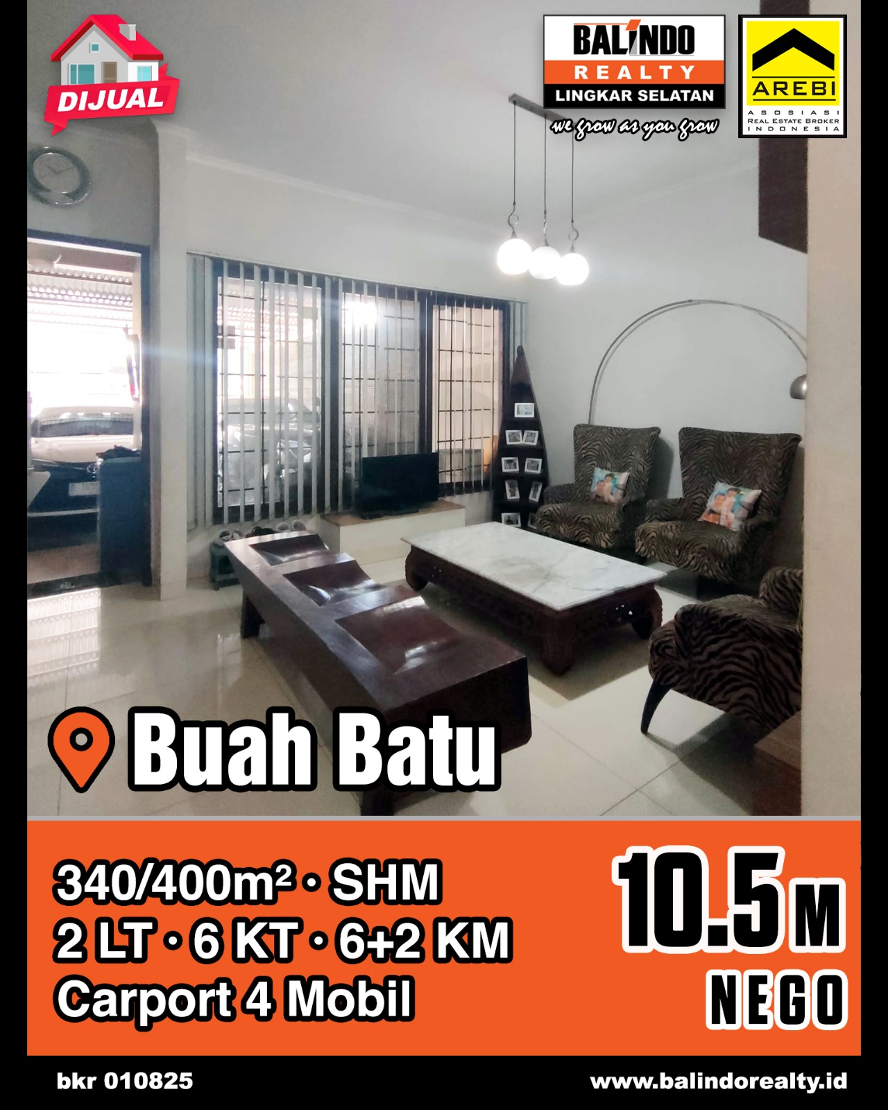 Dijual Rumah Mewah dan Nyaman di Buah Batu