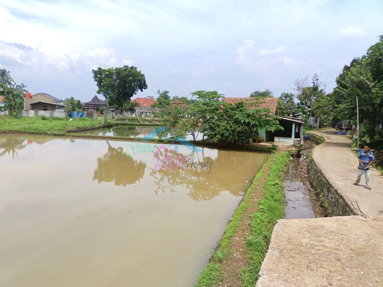 JUAL MURAH TANAH EMPANG PINGGIR JALAN Kp. BABAKAN SABRANG CISEEN