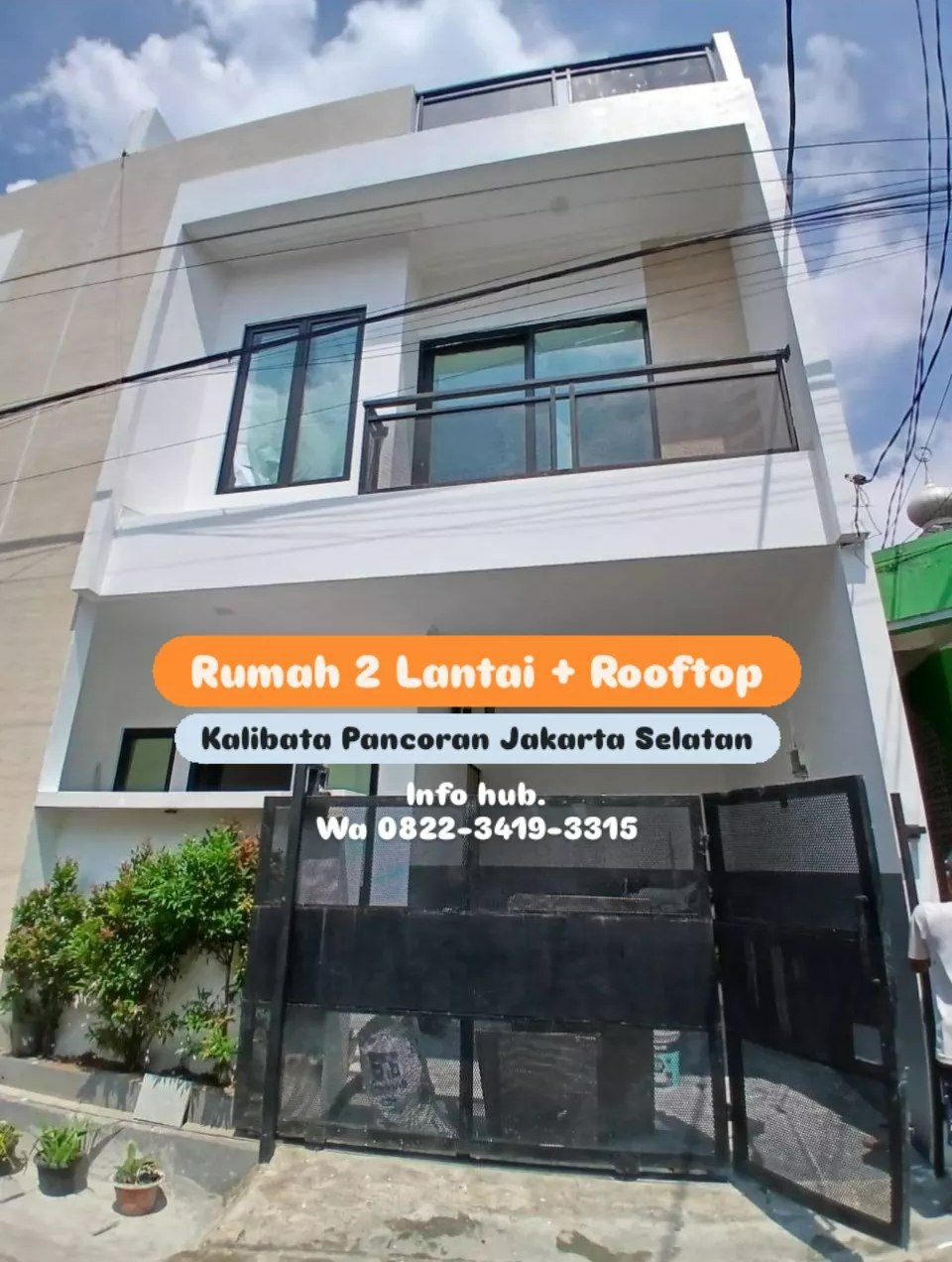 Rumah 2lantai bonus Rooftop di Kalibata Pancoran Jakarta Selatan