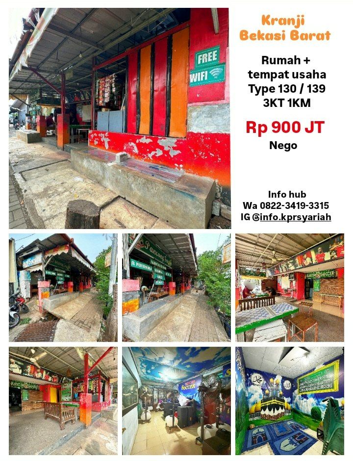 Rumah dan tempat usaha di Kranji Bekasi Barat